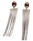 Lucia Odescalchi Piryte Fringed Earrings - Lyst