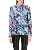 MSGM Abstract Floral Blouse - Lyst