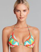 Trina Turk Carnaval Triangle Bra Slider Bikini Top - Lyst