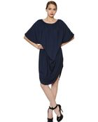 Vivienne Westwood Anglomania Draped Viscose Jersey Dress - Lyst