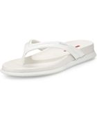 Prada Linea Rossa Patent Leather Thong Sandal - Lyst