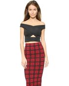 Shakuhachi X Front Crop Top - Black - Lyst