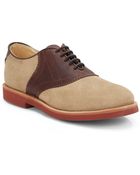 Walk-over Suede Leather Saddle Oxford Shoes - Lyst