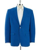 Lauren by Ralph Lauren Two-Button Linen Blazer - Lyst