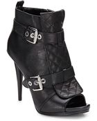 Nine West Arivaderci Quilted Leather Ankle Boots - Lyst