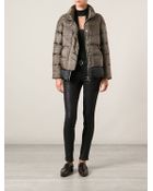 Moncler Gamme Rouge Crocodile Skin Print Padded Jacket - Lyst