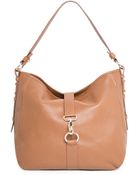Violeta By Mango Leather Hobo Bag - Lyst