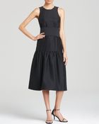 Tibi Dress - Techno Faille Open Back - Lyst