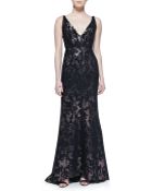 J. Mendel Metallic Chenille Jacquard Gown - Lyst