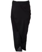 Helmut Lang Asymmetrical Skirt - Lyst