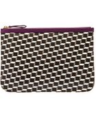 Pierre Hardy Cubeprint Leather Pouch - Lyst