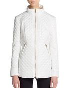 Via Spiga Diamond Quilted Puffer Jacket - Lyst