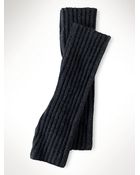 Ralph Lauren Black Label Fingerless Merino Mittens - Lyst