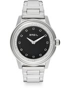 Breil Stainless Steel Crystal Bezel Watch - Lyst
