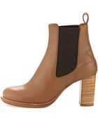 Chloé Leather Ankle Boot - Lyst