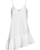 Victoria Beckham Ruffled Cotton-Twill Top - Lyst