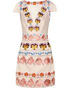 Temperley London Valencia Embroidered Silk-Blend Satin Dress - Lyst