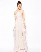 Asos Tall Embellished Maxi Dress with One Shoulder - Lyst