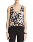 Anne Klein Floral Print Blouse - Lyst