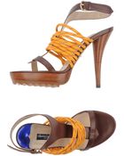 Alberto Guardiani Platform Sandals - Lyst