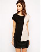 Oasis Color Block Tee - Lyst