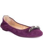 Cole Haan Manhattan Jeweled Ballet Flats - Lyst