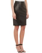 Barneys New York Leather Pencil Skirt - Lyst