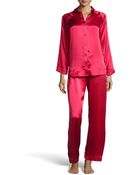 Donna Karan New York Glamour Silk Long Pajama Set - Lyst