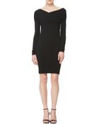 Donna Karan New York Long-Sleeve Twist-Front Dress - Lyst