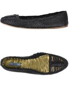 Prada Ballet Flats - Lyst
