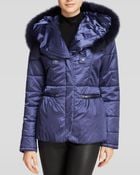 Grayse Fox Fur Trim Puffer Jacket - Lyst