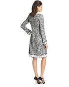 Oscar de la Renta Tweed & Lace Coat - Lyst