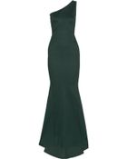 Zac Posen One-shoulder Stretch-woven Jersey Gown - Lyst