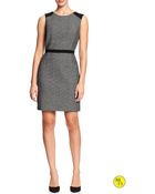 Banana Republic Factory Tweed Colorblock Sheath - Lyst