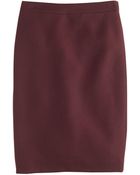 J.Crew Tall No. 2 Pencil Skirt In Double-Serge Wool - Lyst