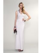 Amanda Wakeley Mitsuki Corset Panel Long Dress - Lyst