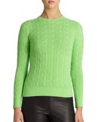 Polo Ralph Lauren Cashmere Cable-Knit Sweater - Lyst