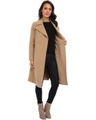Lauren by Ralph Lauren Cashmere Blend Wrap Coat - Lyst