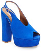 Steve Madden Clayy Suede Slingback Pumps - Lyst