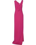 Valentino Ruffled Stretch-Crepe Gown - Lyst