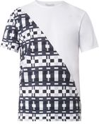 Balenciaga Split Domino-Print T-Shirt - Lyst