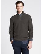 Banana Republic Half-Zip Pullover - Lyst