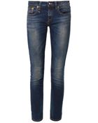 R13 Kate Cropped Mid-Rise Skinny Jeans - Lyst