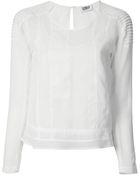 Sonia By Sonia Rykiel Stitch Panel Blouse - Lyst
