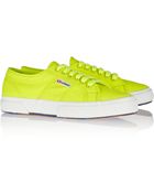 Superga 2750 Neon Canvas Sneakers - Lyst