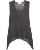 Helmut Lang Draped Open-Knit Tank - Lyst