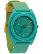 Nixon The Time Teller P Yellow Teal Fade Watch - Lyst