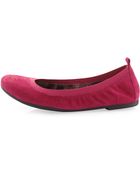 Sam Edelman Cayla Suede Ballerina Flat - Lyst