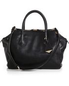 Rebecca Minkoff Perry Textured-Leather Satchel - Lyst
