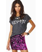 Nasty Gal Candy Sequin Skirt - Lyst